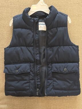Old Navy Navy Quilted Puffer Vest for Kids